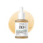 Refect Beauty Anua Heartleaf 80% Moisture Soothing Ampoule in a clear glass dropper bottle with amber serum background