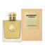 Refect Beauty Burberry Goddess Intense Eau de Parfum bottle and beige box featuring a gold medallion and cap