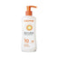 Refect Beauty Calypso SPF 10 moisturizing sun lotion in a white pump bottle with orange cap for UVA and UVB protection