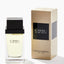Refect Beauty Carolina Herrera Chic for Men Eau de Toilette bottle and beige packaging box on a white background