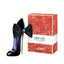 Refect Beauty Carolina Herrera Good Girl Bowtastic perfume bottle shaped like a stiletto with a black bow and gift box.