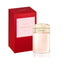 Refect Beauty Cartier Baiser Volé Eau de Parfum in a glass bottle with a gold cap next to its red presentation box