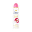 Refect Beauty Dove Advanced Care Pomegranate antiperspirant spray can with a pink cap and pomegranate graphic.