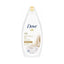 Refect Beauty Dove Silk Glow nourishing body wash in a white bottle with gold accents for soft and radiant skin