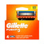 Refect Beauty Gillette Fusion5 razor blade refills in orange packaging featuring five anti-friction blades