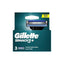 Refect Beauty Gillette Mach3+ razor blade refill pack with three high-performance stainless steel blades