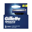 Refect Beauty Gillette Mach3 Turbo 3D razor blade refills in blue packaging with two precision cartridges