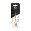 Refect Beauty Fe Motif golden plated straight tip stainless steel eyebrow tweezers in retail packaging