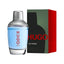 Refect Beauty Hugo Boss Extreme Eau de Parfum for men in a 75ml glass bottle with its green and red packaging box.