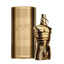 Refect Beauty Jean Paul Gaultier Le Male Elixir Absolu Parfum Intense in a metallic gold torso bottle and tin case.