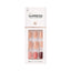 Refect Beauty KISS imPRESS Before Sunset press-on nails in a short squoval shape with a nude and burgundy gradient.