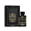 Refect Beauty Lattafa Bade’e Al Oud Oud for Glory perfume bottle and black gift box with gold geometric patterns.