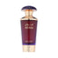 Refect Beauty French Avenue Miraj Exclusif perfume bottle in deep red glass with ornate gold accents and purple cap.