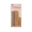 Refect Beauty Mousa medium wooden hair comb in clear plastic packaging for gentle detangling and styling