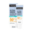 Refect Beauty Neutrogena Ultra Sheer Oil Control SPF 50+ sunscreen fluid in a 50ml tube and box packaging.