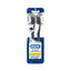 Refect Beauty Oral-B 3D White Charcoal soft toothbrush value pack with two black-bristled brushes in blue packaging.