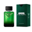 Refect Beauty Prada Paradigme Eau de Parfum bottle and green textured box featuring fresh woody-amber fragrance notes
