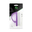 Refect Beauty Fe Nail Brush with a purple glitter plastic handle and firm white synthetic bristles in packaging