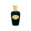 Refect Beauty Sospiro Vibrato unisex eau de parfum in a dark green velvet bottle with a gold crown-shaped cap.