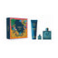 Refect Beauty Versace Eros 3-piece gift set featuring a 100ml fragrance, 10ml travel spray, and 150ml shower gel.