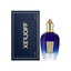 Refect Beauty Xerjoff More Than Words Eau de Parfum in a deep blue glass bottle with a gold cap next to its box.