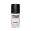 Refect Beauty Yolo French nail polish in a sheer nude shade with a glossy finish in a glass bottle.