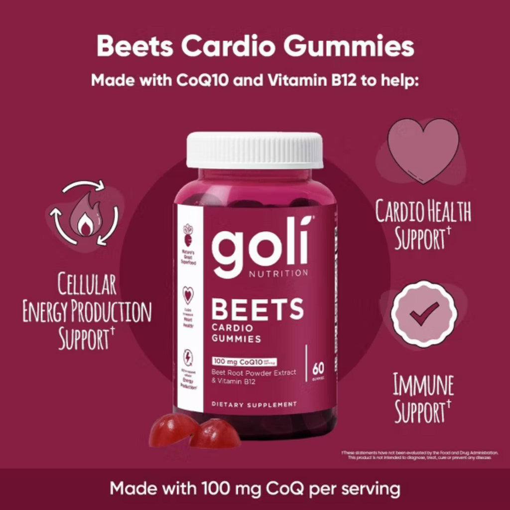 Goli Nutrition Beets Cardio Gummies -- 60 Gummies