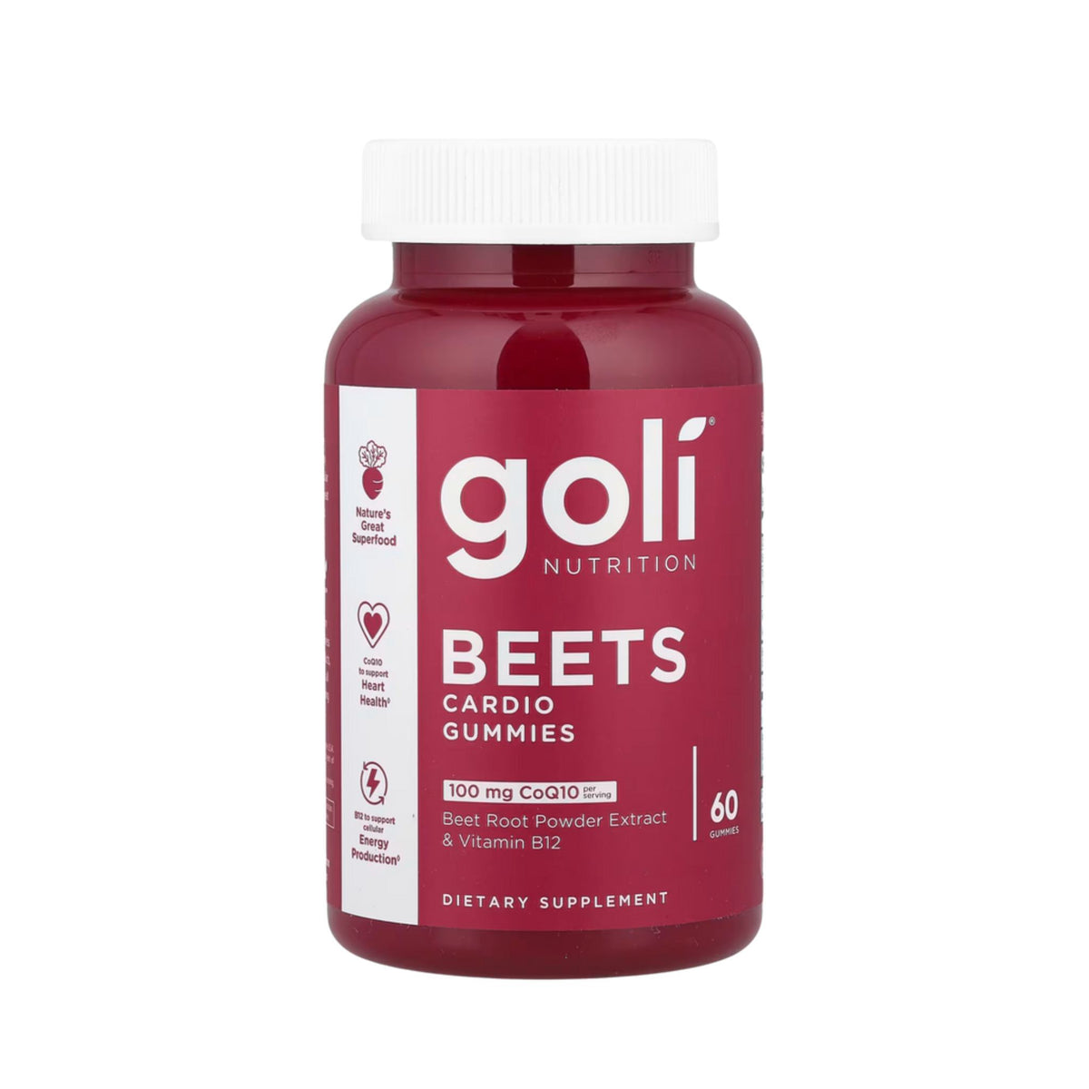 Goli Nutrition Beets Cardio Gummies -- 60 Gummies