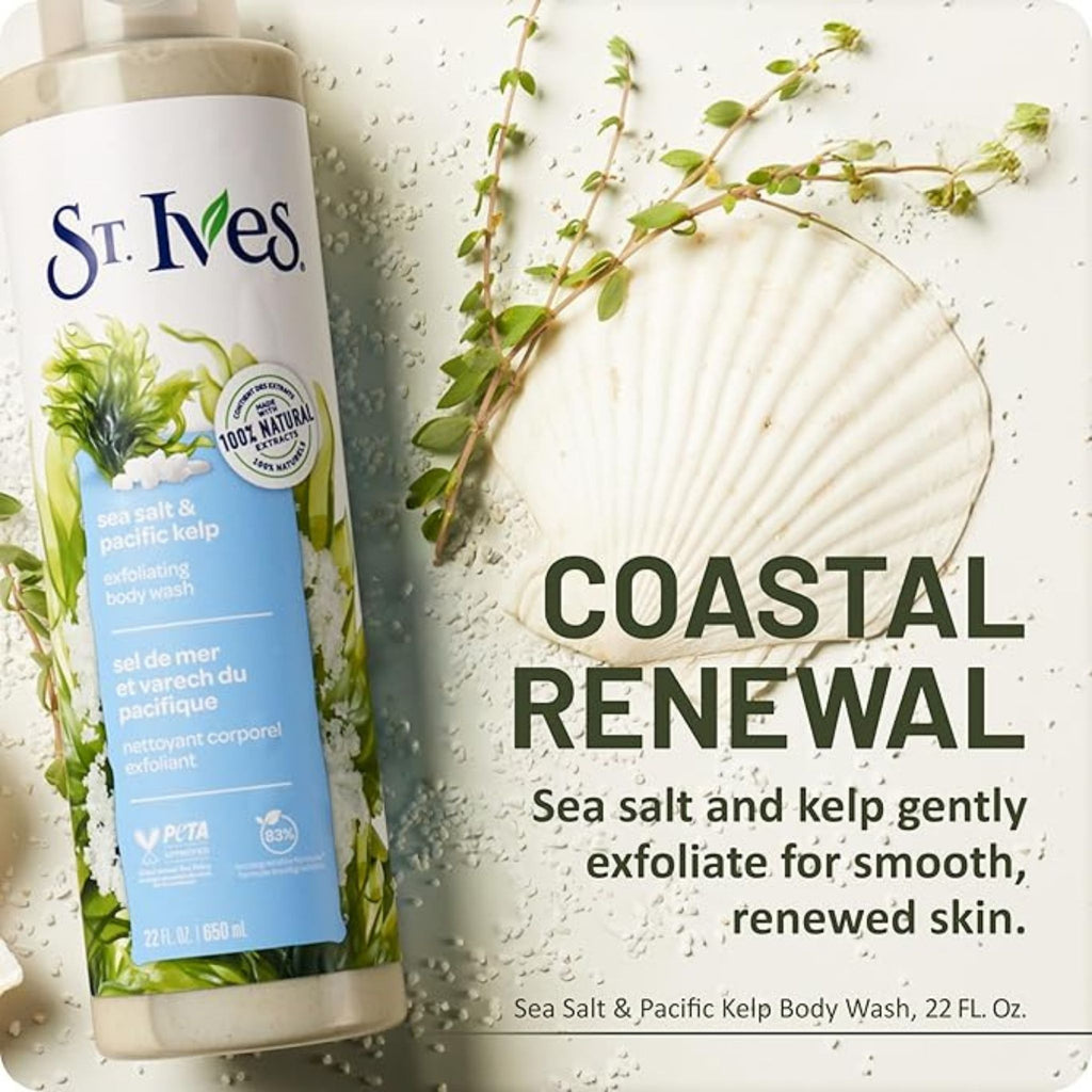 St. Ives Sea Salt & Pacific Kelp Exfoliating Body Wash - Body Wash