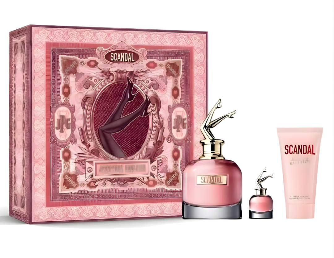 Scandal Gift Set - Perfume EDP 80ml + Travel Size 6ml + Body Lotion 75ml - For Women Main image