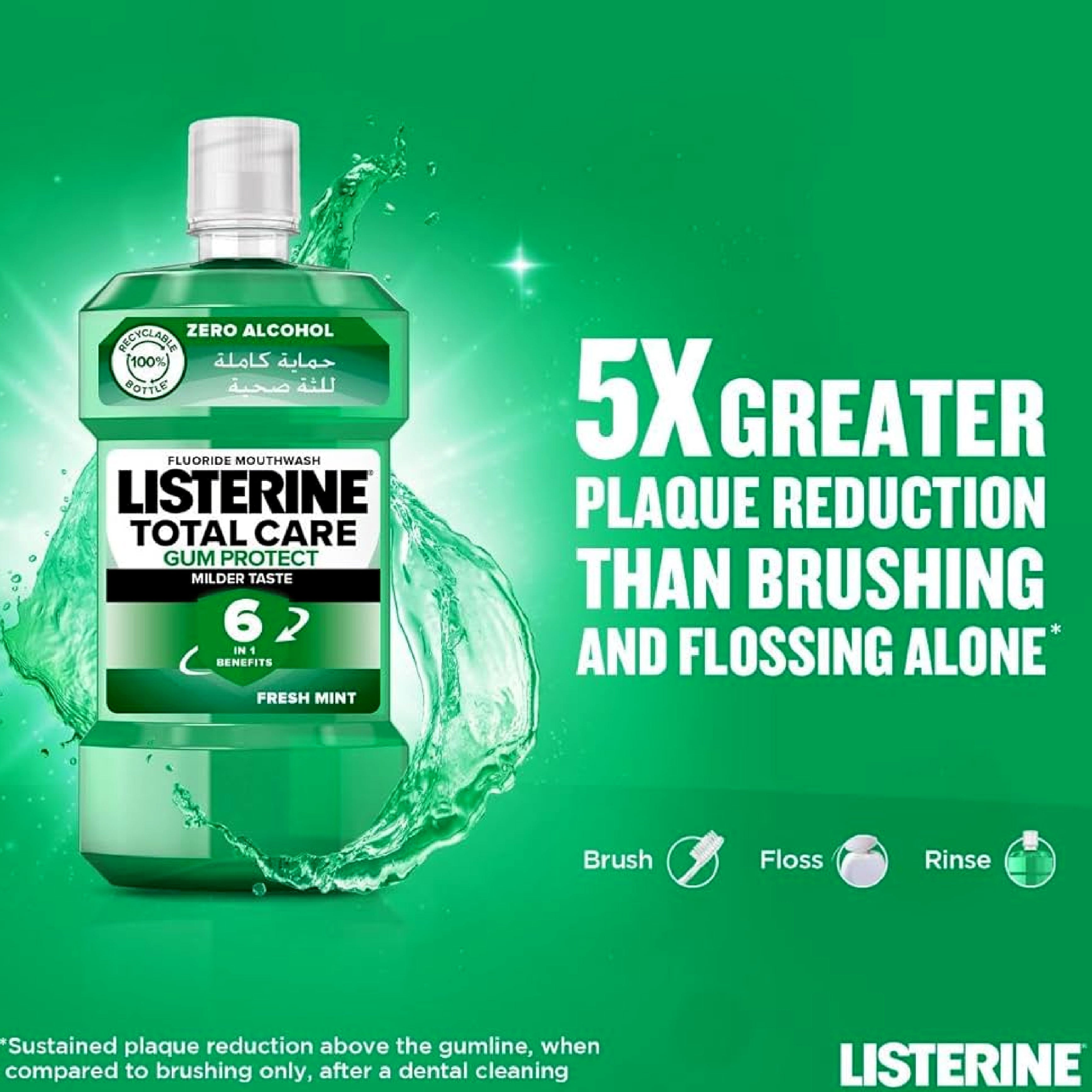 Listerine Total Care Gum Protect Mouthwash - Oral Care Mouthwash