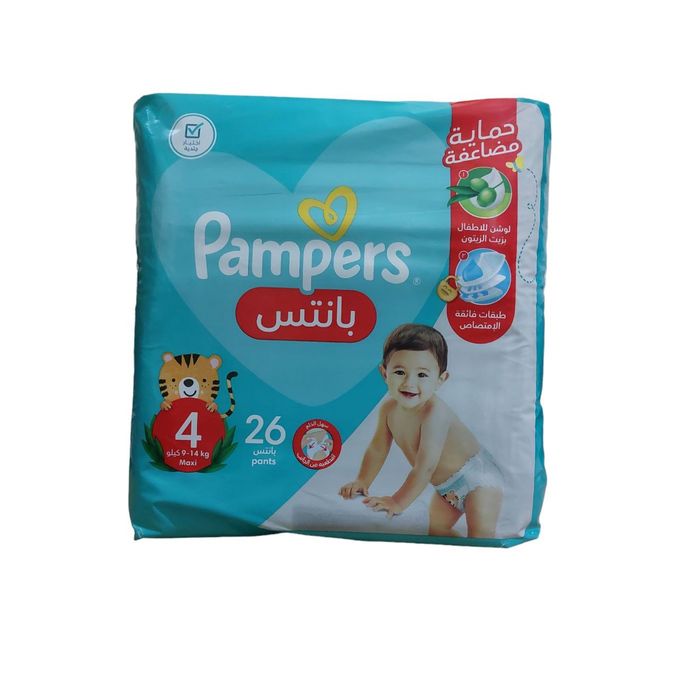 Pampers Pants With Olive Oil Size 4-26 Diapers Main image
