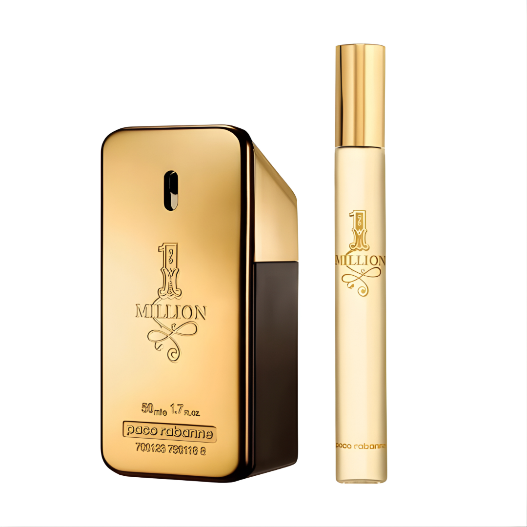 Paco Rabanne One Million Gift Set - 50ml + Travel Size 10ml For Men