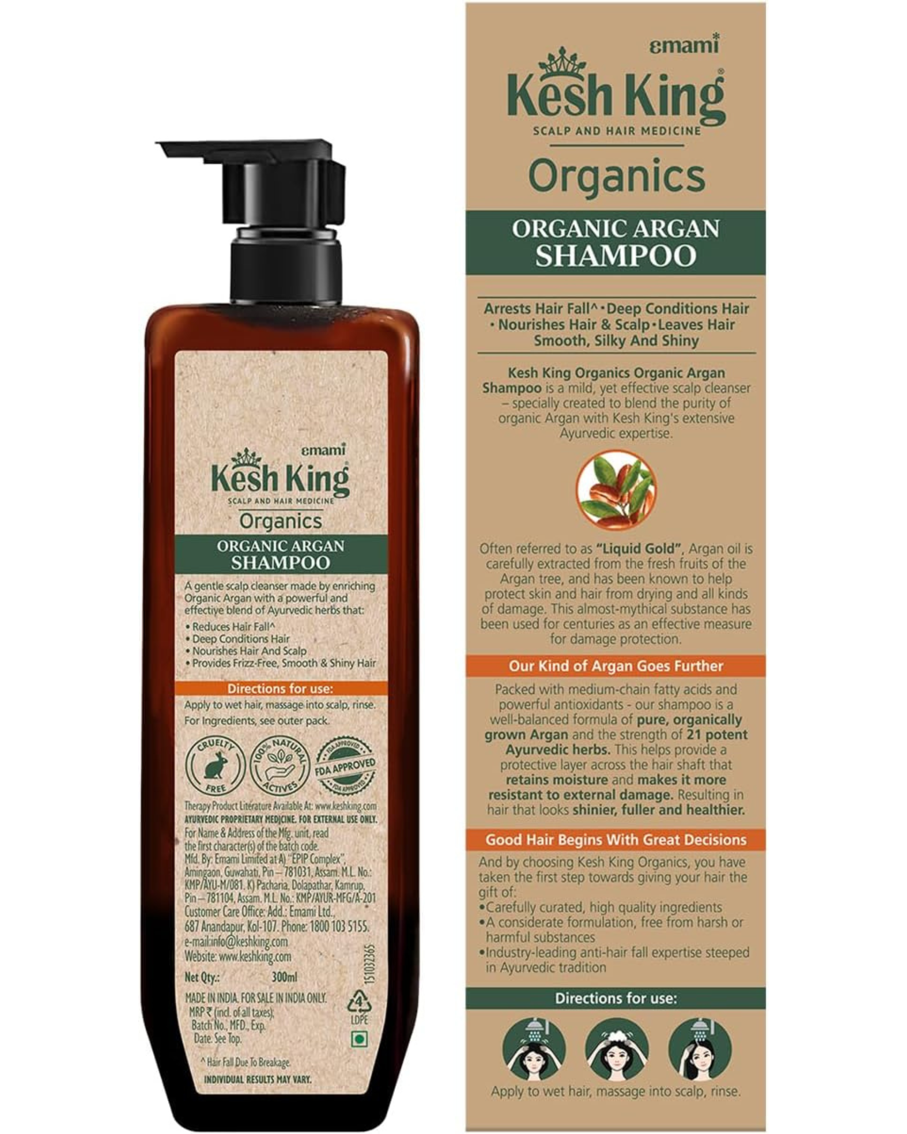 Kesh King Organics - Organic Argan Shampoo