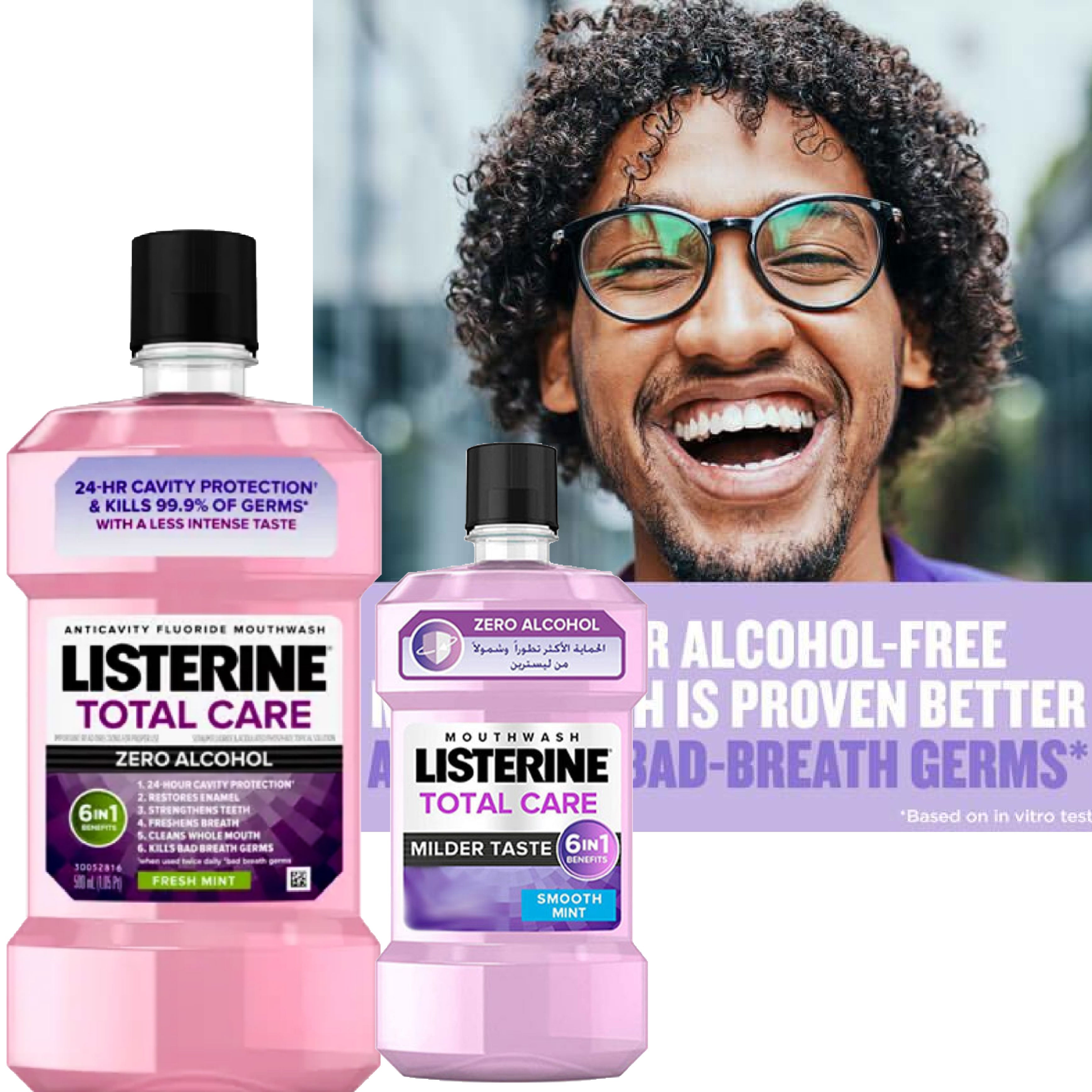 Listerine Total Care Zero Alcohol Mouthwash - Oral Care Mouthwash