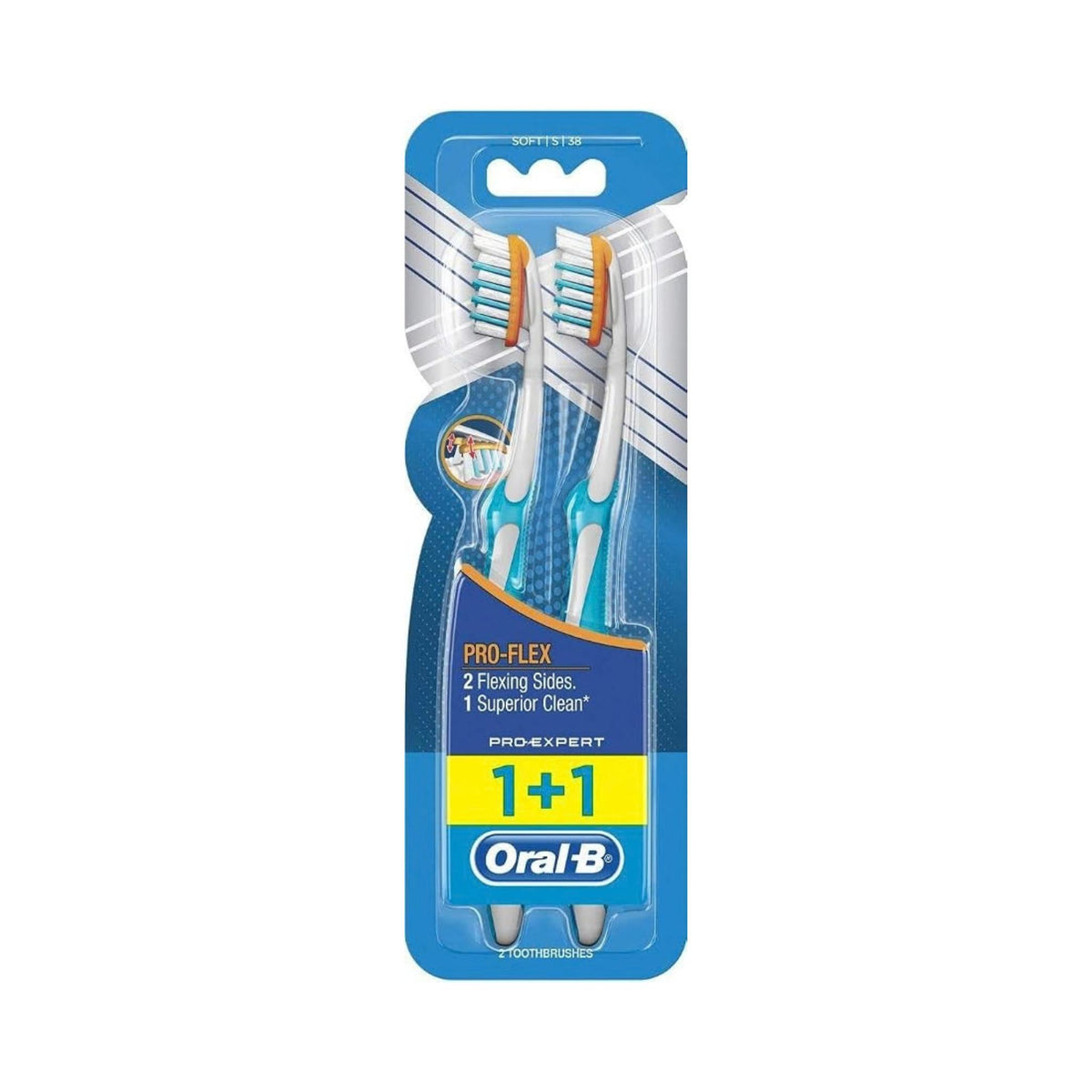Oral-B Pro-Expert Pro-Flex Toothbrush - Soft 38 - Set of 2