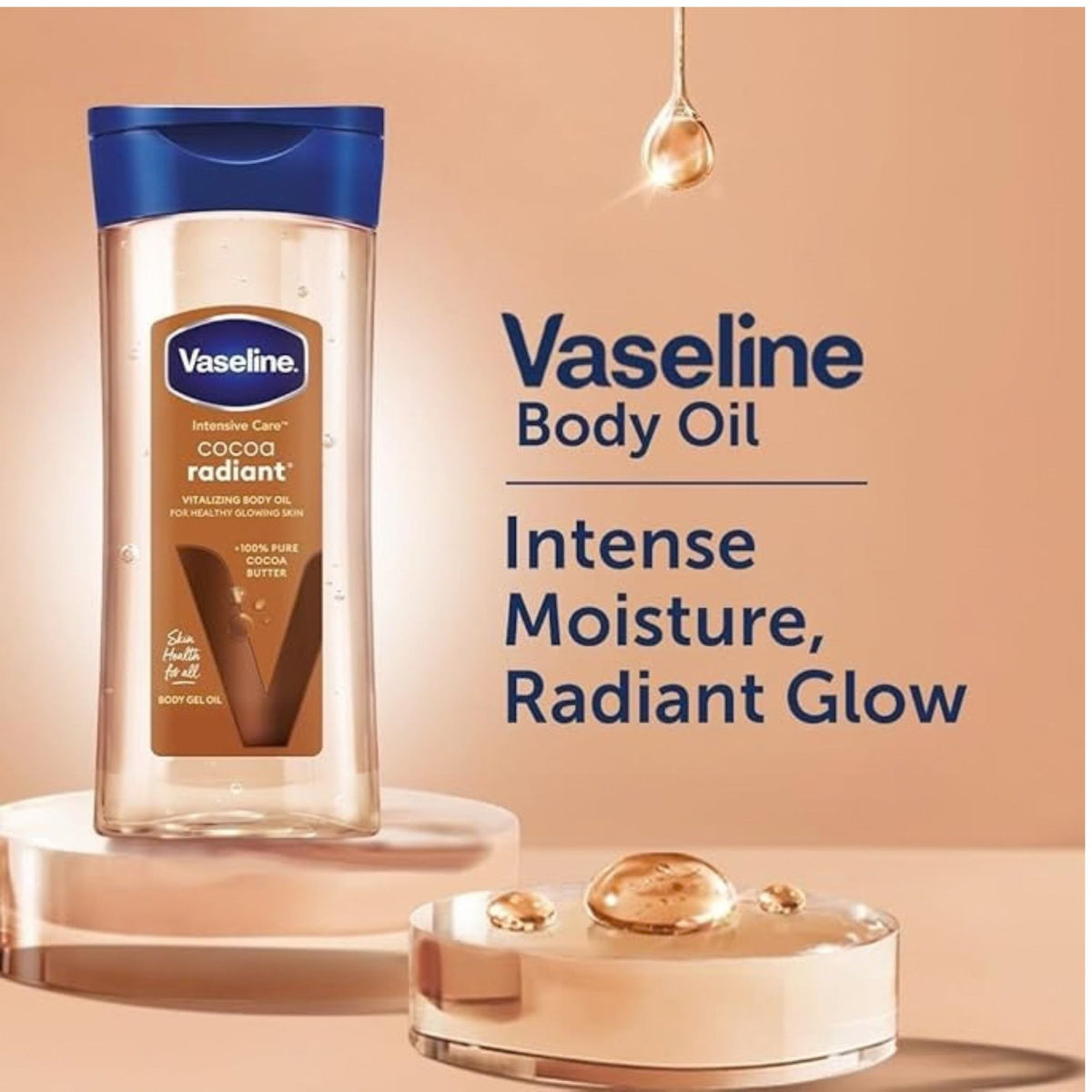 Vaseline Intensive Care Cocoa Radiant Body Gel Oil - Body Gel Oil