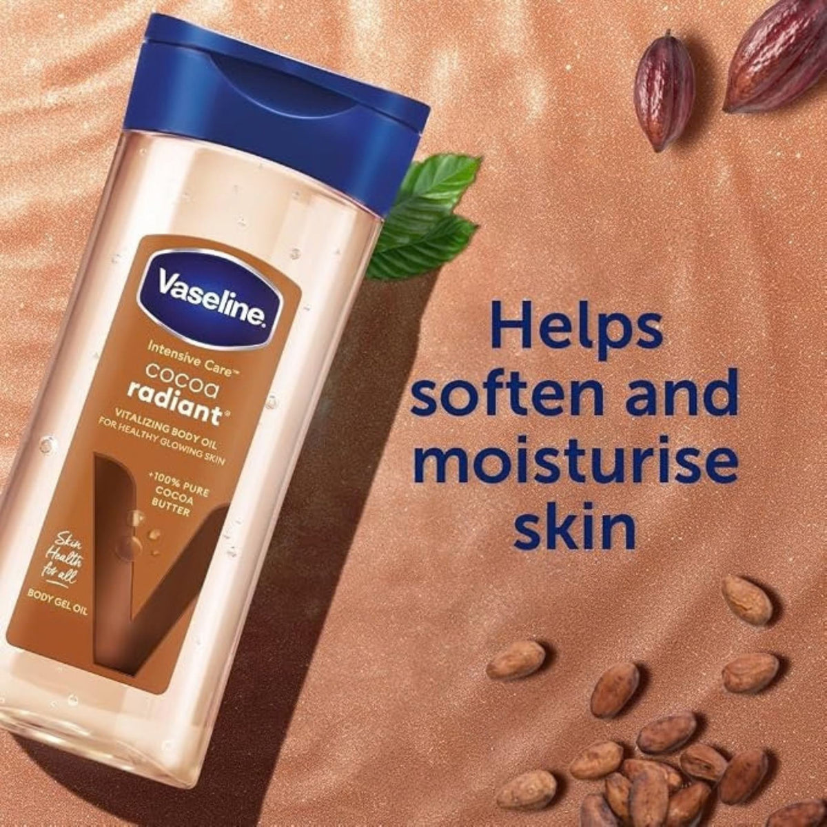 Vaseline Intensive Care Cocoa Radiant Body Gel Oil - Body Gel Oil