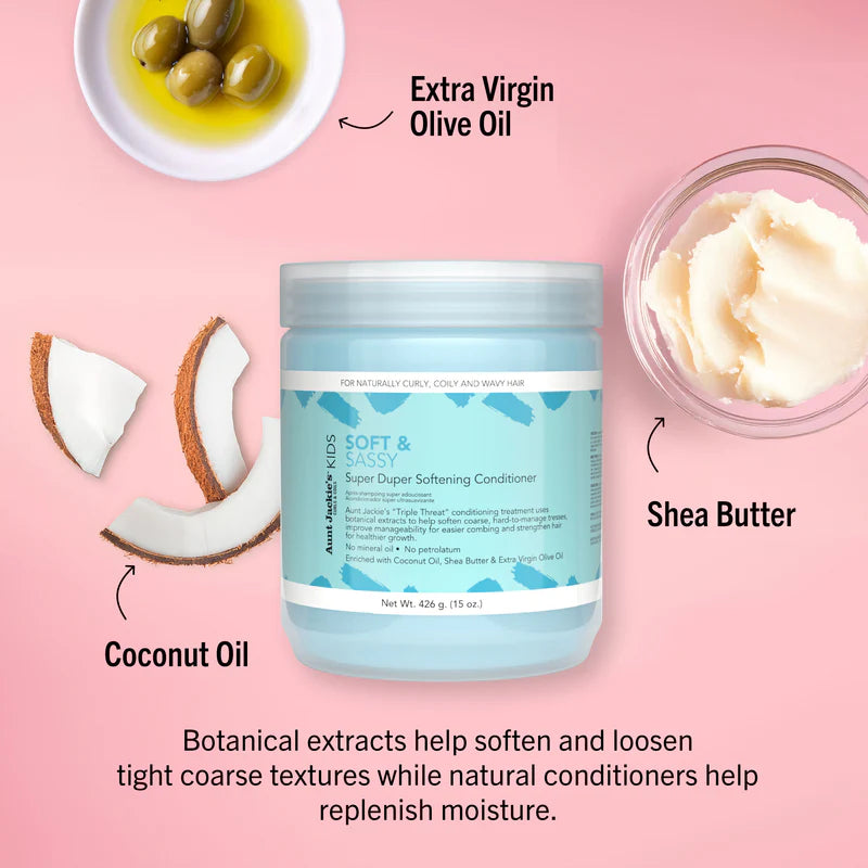 Aunt Jackie's Kids Soft& Sassy Super Duper Softening Conditioner Secondary image