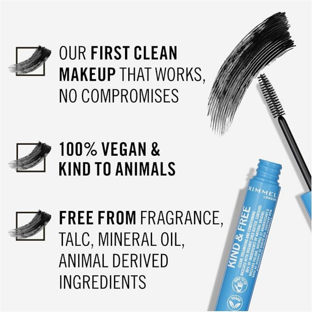 Rimmel Kind & Free Clean Volumizing & Lengthening Mascara