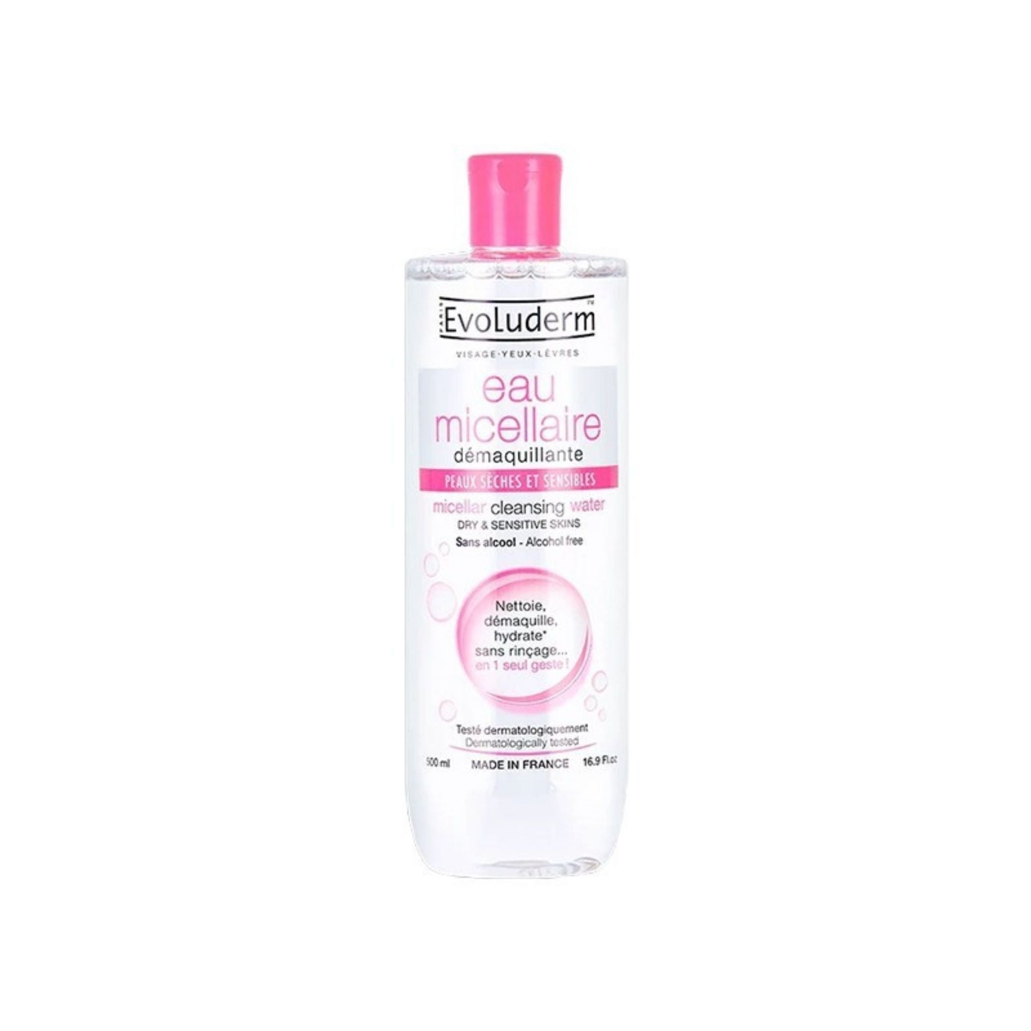 Evoluderm Micellar Cleansing Water for Dry &amp; Sensitive Skin Main image