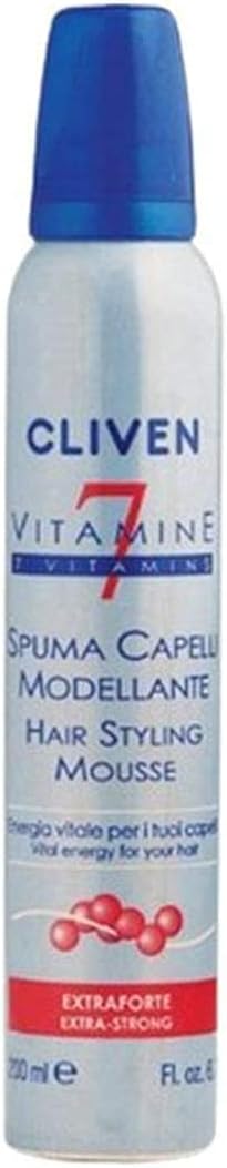 Cliven 7 Vitamin Vit Extra Strong Hair Styling Mousse