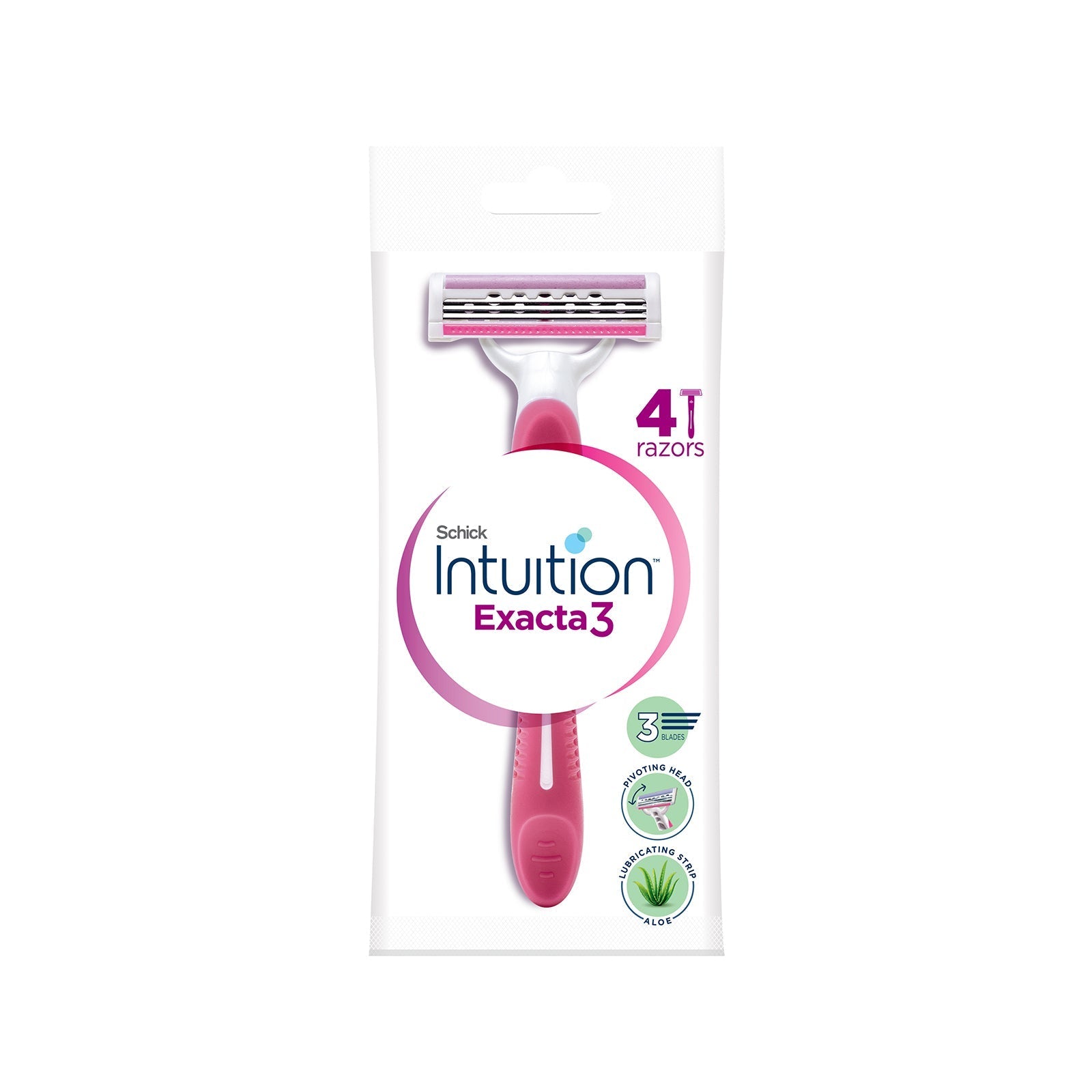 Schick Intuition Exacta 3 - 4 Razors For Women Main image