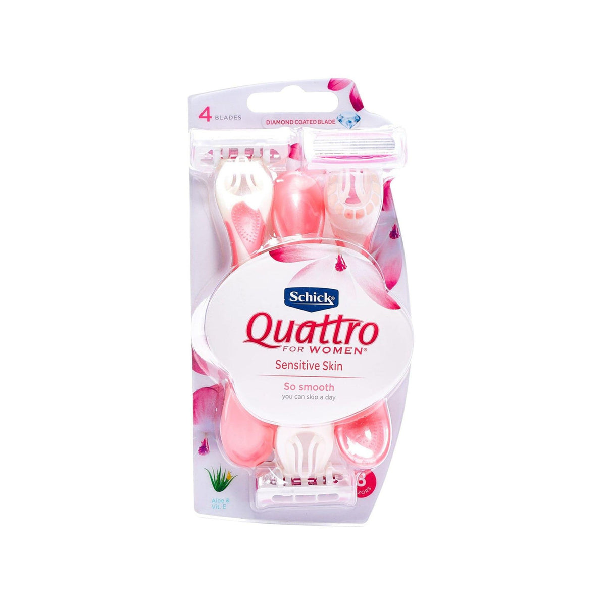 Schick Quattro 4 Disposable 3 Razors For Women