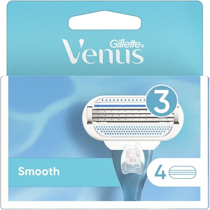 Gillette Venus 3 Blade Smooth 4 Razors Refill For Women Main image