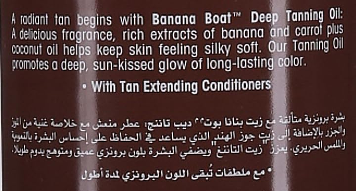 Banana Boat Deep Tanning Oil Spf 4