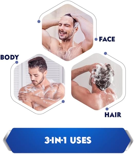 Nivea 3 In 1 Energy 24H Fresh Shower Gel For Men