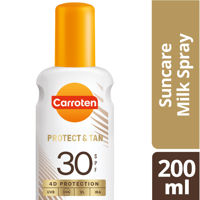 Carroten Suncare Protect & Tan 4D Milk Spray Spf 30