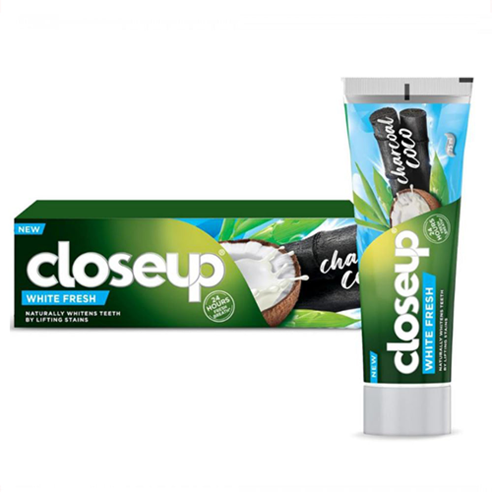 Closeup Charcoal Coco White Fresh Toothpaste Main image