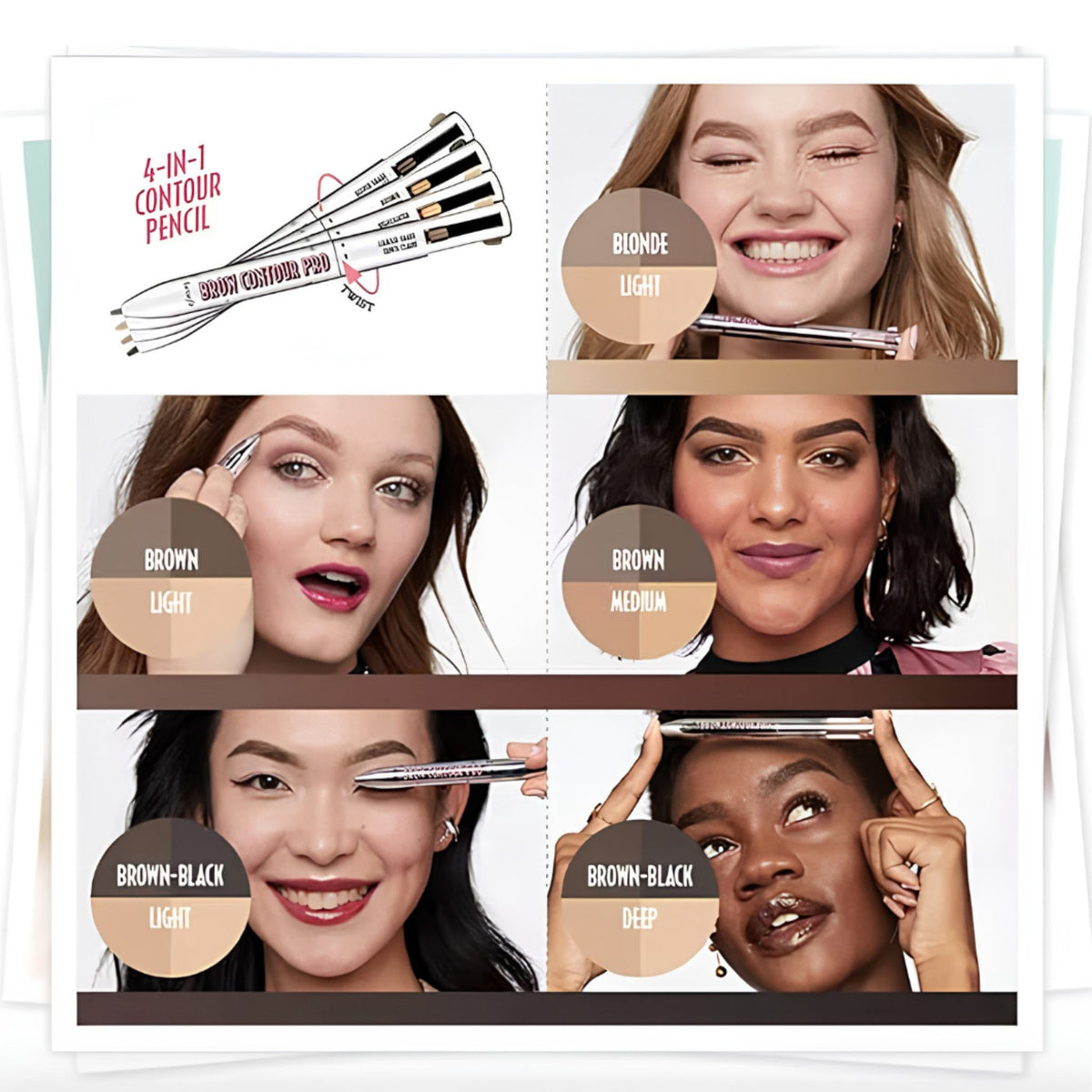 Benefit Brow Contour Pro 4-In-1 Highlight & Define Pen - Multi-Shade Brow Defining Pen